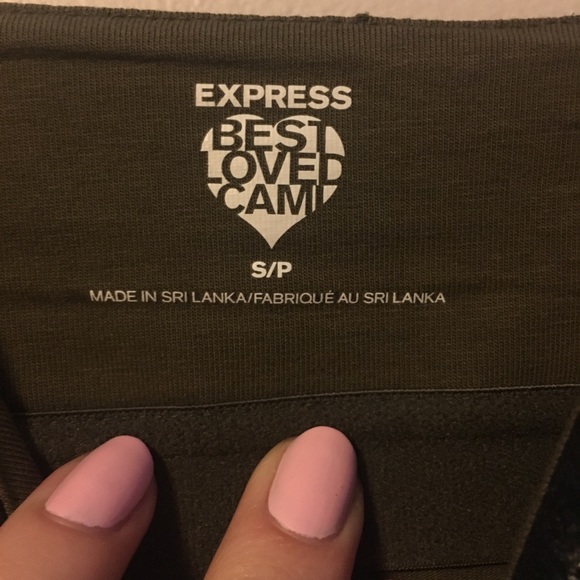 !! SOLD !! Express faux leather trimmed tank - Picture 5 of 8